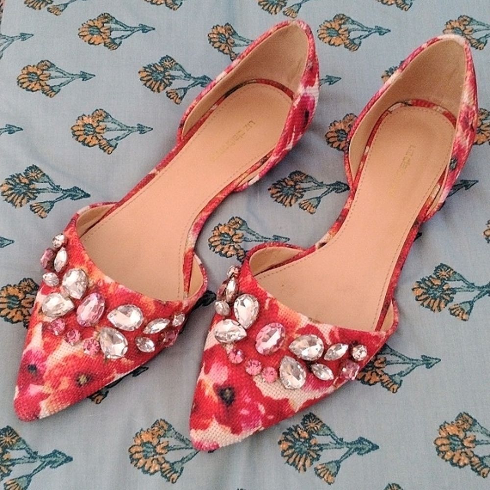 Liz Claiborne Jeweled D'Orsay Flats